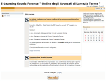 Tablet Screenshot of elearning.ordineavvocatilamezia.it